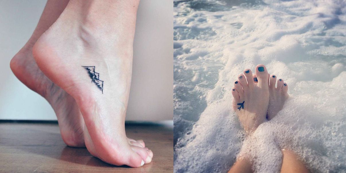 Drobné tetovania na nohách dokazujú, že menej je niekedy viac!