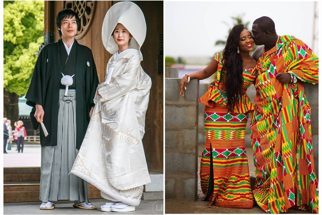 Tradičný svadobný odev je stále IN. Pozrite, aké róby nosia v ázijských a afrických krajinách