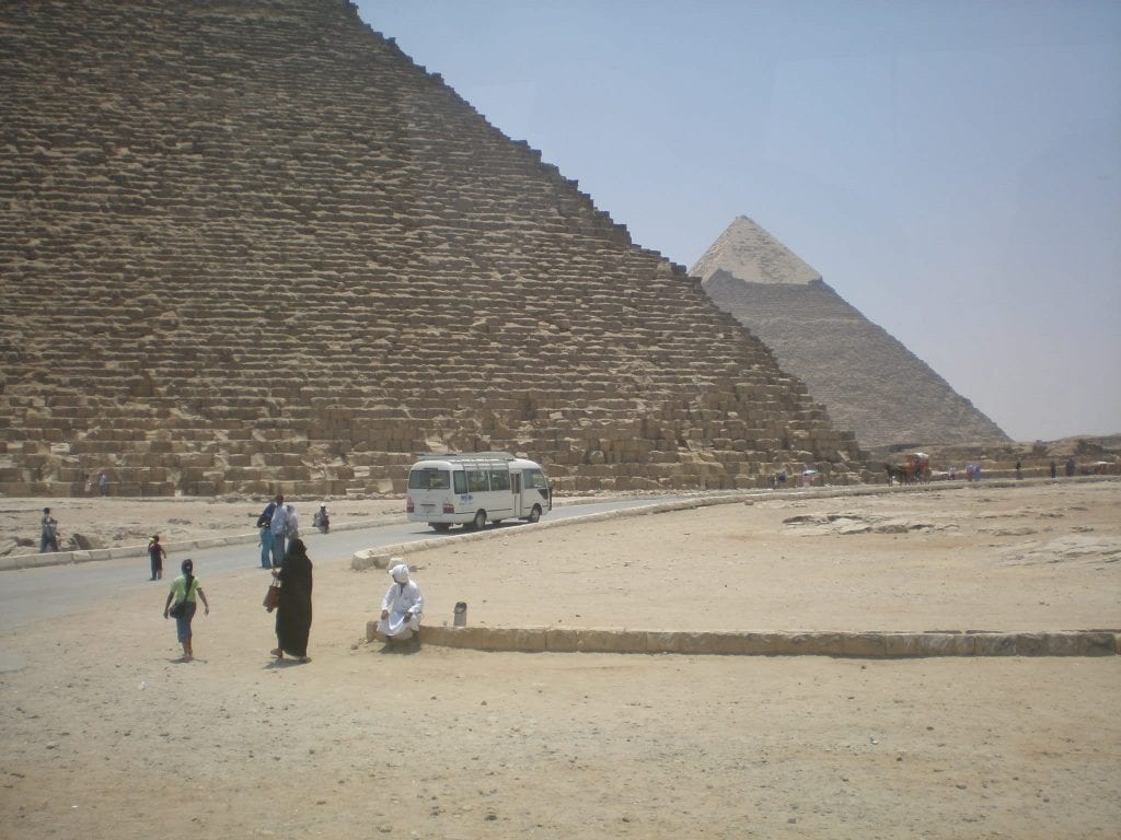 Nádherné pyramídy v Egypte.